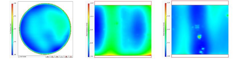 Sheet resistance imaging of WLP-PLP applications