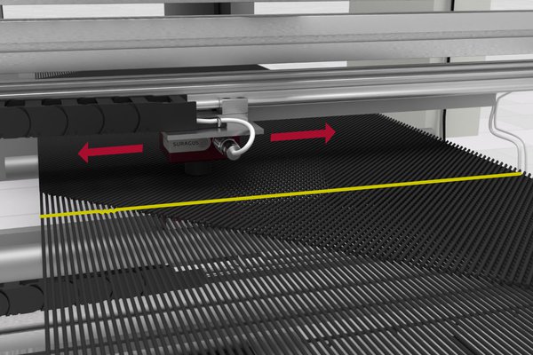 System for detecting gaps and orientation of carbon fiber fabrics