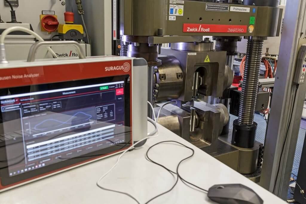Testing equipment with digital interface in production environment