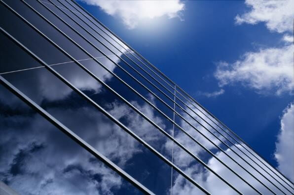 Example photo for Architectural Glass applications as a typical measurement task of SURAGUS sensors