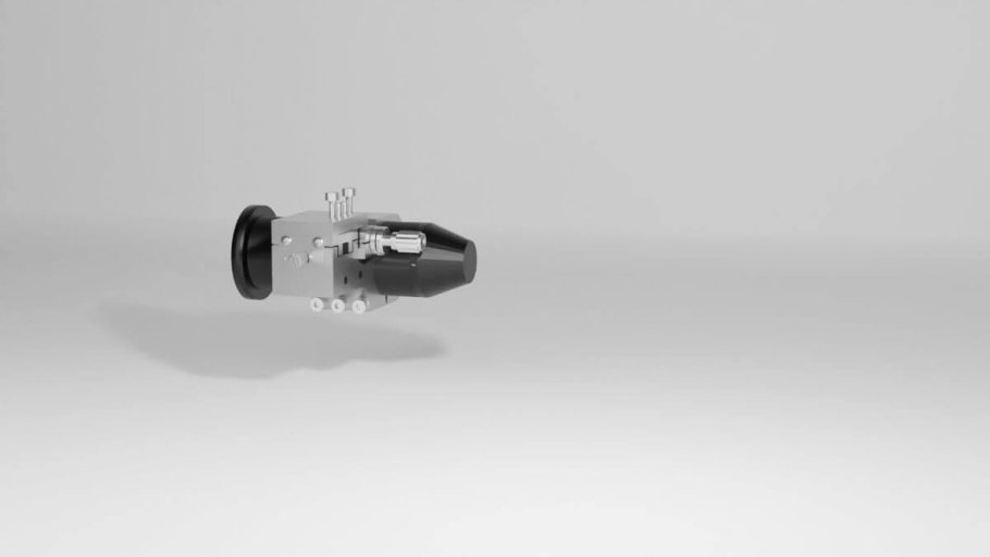 配备安装座的 EddyCus 传感器 XS